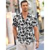 imageCOOFANDY Mens Short Sleeve Casual Button Down Shark Shirts Wrinkle Free Untucked Shirt Summer Stretch Dress ShirtsZleaf