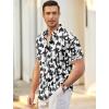 imageCOOFANDY Mens Short Sleeve Casual Button Down Shark Shirts Wrinkle Free Untucked Shirt Summer Stretch Dress ShirtsZleaf
