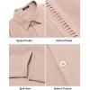 imageCOOFANDY Mens Short Sleeve Cuban Guayabera Shirt Casual Summer Beach Button Down ShirtsApricot