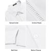imageCOOFANDY Mens Short Sleeve Cuban Guayabera Shirt Casual Summer Beach Button Down ShirtsAwhite
