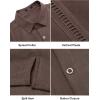 imageCOOFANDY Mens Short Sleeve Cuban Guayabera Shirt Casual Summer Beach Button Down ShirtsBrown