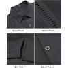 imageCOOFANDY Mens Short Sleeve Cuban Guayabera Shirt Casual Summer Beach Button Down ShirtsDeep Grey