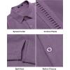 imageCOOFANDY Mens Short Sleeve Cuban Guayabera Shirt Casual Summer Beach Button Down ShirtsDeep Purple