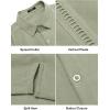 imageCOOFANDY Mens Short Sleeve Cuban Guayabera Shirt Casual Summer Beach Button Down ShirtsLight Green