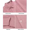 imageCOOFANDY Mens Short Sleeve Cuban Guayabera Shirt Casual Summer Beach Button Down ShirtsLight Pink