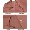 imageCOOFANDY Mens Short Sleeve Cuban Guayabera Shirt Casual Summer Beach Button Down ShirtsPink