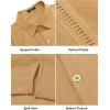 imageCOOFANDY Mens Short Sleeve Cuban Guayabera Shirt Casual Summer Beach Button Down ShirtsYellow