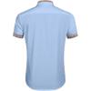 imageCOOFANDY Mens Short Sleeve Dress Shirts Casual Wrinkle Free Shirt Plaid Collar Summer Button Down ShirtsClear Blue
