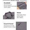 imageCOOFANDY Mens Short Sleeve Dress Shirts Casual Wrinkle Free Shirt Plaid Collar Summer Button Down ShirtsGrey