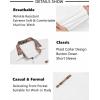 imageCOOFANDY Mens Short Sleeve Dress Shirts Casual Wrinkle Free Shirt Plaid Collar Summer Button Down ShirtsWhite