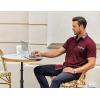 imageCOOFANDY Mens Short Sleeve Dress Shirts Casual Wrinkle Free Shirt Plaid Collar Summer Button Down ShirtsWine Red