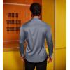 imageCOOFANDY Mens Silk Satin Dress Shirts Jacquard Long Sleeve Floral Button Up Shirts Party Prom Wedding ShirtGrey