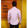 imageCOOFANDY Mens Silk Satin Dress Shirts Jacquard Long Sleeve Floral Button Up Shirts Party Prom Wedding ShirtLavender