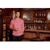 imageCOOFANDY Mens Silk Satin Dress Shirts Jacquard Long Sleeve Floral Button Up Shirts Party Prom Wedding ShirtMisty Rose