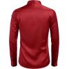 imageCOOFANDY Mens Silk Satin Dress Shirts Jacquard Long Sleeve Floral Button Up Shirts Party Prom Wedding ShirtPwine Red