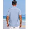 imageCOOFANDY Mens Summer Beach Vacation Shirt Casual Button Down Short Sleeve Shirt Hawaiian Tropical Resort WearSky Blue