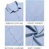 imageCOOFANDY Mens Summer Beach Vacation Shirt Casual Button Down Short Sleeve Shirt Hawaiian Tropical Resort WearSky Blue