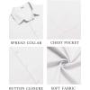 imageCOOFANDY Mens Summer Beach Vacation Shirt Casual Button Down Short Sleeve Shirt Hawaiian Tropical Resort WearWhite
