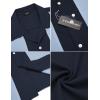 imageCOOFANDY Mens Vintage Bowling Shirt Short Sleeve Button Down Summer Cuba Beach ShirtsBlue Light Blue
