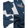 imageCOOFANDY Mens Vintage Bowling Shirt Short Sleeve Button Down Summer Cuba Beach ShirtsBlue White