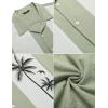 imageCOOFANDY Mens Vintage Bowling Shirt Short Sleeve Button Down Summer Cuba Beach ShirtsBowling Green White