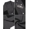 imageCOOFANDY Mens Vintage Bowling Shirt Short Sleeve Button Down Summer Cuba Beach ShirtsDark Gray Black