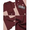 imageCOOFANDY Mens Vintage Bowling Shirt Short Sleeve Button Down Summer Cuba Beach ShirtsDate Red Pink