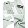 imageCOOFANDY Mens Vintage Bowling Shirt Short Sleeve Button Down Summer Cuba Beach ShirtsGreen White
