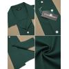 imageCOOFANDY Mens Vintage Bowling Shirt Short Sleeve Button Down Summer Cuba Beach ShirtsLake Green Khaki