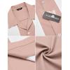 imageCOOFANDY Mens Vintage Bowling Shirt Short Sleeve Button Down Summer Cuba Beach ShirtsPink White