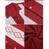 imageCOOFANDY Mens Vintage Bowling Shirt Short Sleeve Button Down Summer Cuba Beach ShirtsRed Apricot
