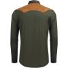 imageCOOFANDY Mens Western Cowboy Shirt Embroidered Long Sleeve Slim Fit Casual Cotton Button Down Hippie Shirts with PocketsArmy Green