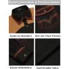 imageCOOFANDY Mens Western Cowboy Shirt Embroidered Long Sleeve Slim Fit Casual Cotton Button Down Hippie Shirts with PocketsBlack