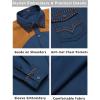 imageCOOFANDY Mens Western Cowboy Shirt Embroidered Long Sleeve Slim Fit Casual Cotton Button Down Hippie Shirts with PocketsBlue