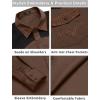 imageCOOFANDY Mens Western Cowboy Shirt Embroidered Long Sleeve Slim Fit Casual Cotton Button Down Hippie Shirts with PocketsBrown  Black