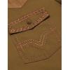 imageCOOFANDY Mens Western Cowboy Shirt Embroidered Long Sleeve Slim Fit Casual Cotton Button Down Hippie Shirts with PocketsBrown