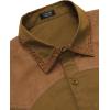 imageCOOFANDY Mens Western Cowboy Shirt Embroidered Long Sleeve Slim Fit Casual Cotton Button Down Hippie Shirts with PocketsBrown