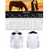imageCOOFANDY Mens Western Cowboy Shirt Embroidered Long Sleeve Slim Fit Casual Cotton Button Down Hippie Shirts with PocketsWhite