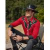 imageCOOFANDY Mens Western Cowboy Shirt Long Sleeve Slim Fit Rose Embroidered Cotton Casual Button Down ShirtsRed Retro Rose