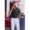 imageCOOFANDY Mens Wrinkle Free Shirts 2025 Short Sleeve Casual Button Down Summer Dress ShirtsBlack
