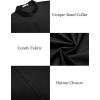 imageCOOFANDY Muscle Fit Dress Shirts for Men Banded Collar Casual Button Down ShirtsBlack