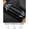 imageCOOFANDY Muscle Fit Dress Shirts for Men Banded Collar Casual Button Down ShirtsBlack