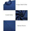 imageCOOFANDY Muscle Fit Dress Shirts for Men Banded Collar Casual Button Down ShirtsBlue