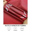 imageCOOFANDY Muscle Fit Dress Shirts for Men Banded Collar Casual Button Down ShirtsBright Red