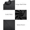 imageCOOFANDY Muscle Fit Dress Shirts for Men Banded Collar Casual Button Down ShirtsDark Grey