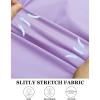 imageCOOFANDY Muscle Fit Dress Shirts for Men Banded Collar Casual Button Down ShirtsLilac