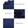 imageCOOFANDY Muscle Fit Dress Shirts for Men Banded Collar Casual Button Down ShirtsNavy