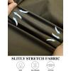 imageCOOFANDY Muscle Fit Dress Shirts for Men Banded Collar Casual Button Down ShirtsOlive Green