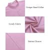 imageCOOFANDY Muscle Fit Dress Shirts for Men Banded Collar Casual Button Down ShirtsPink