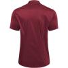 imageCOOFANDY Muscle Fit Dress Shirts for Men Banded Collar Casual Button Down ShirtsRed